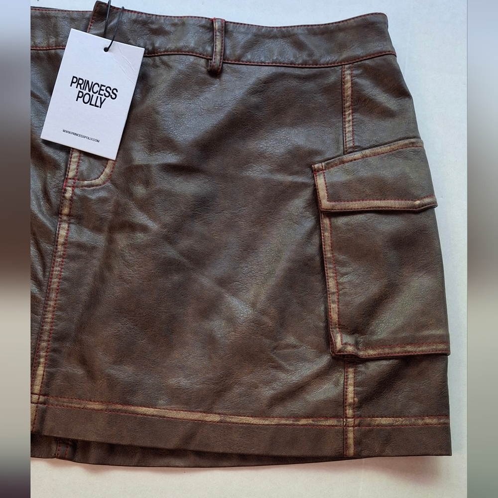 Princess Polly Brown Mini Skirt - Picture 12 of 15